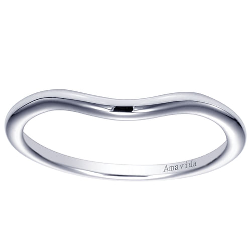 18K White Gold Matching Wedding Band