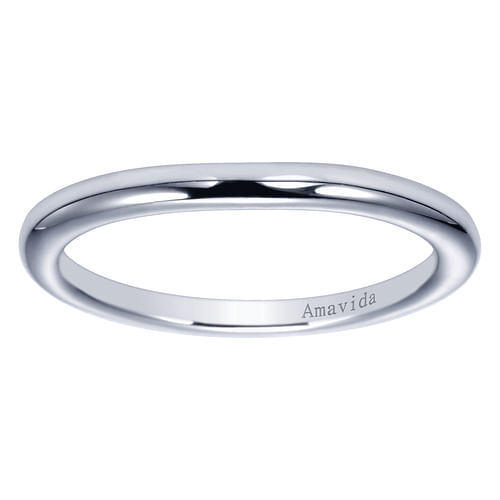 18K White Gold Matching Wedding Band