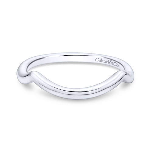 18K White Gold Matching Wedding Band
