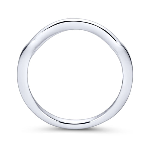 18K White Gold Matching Wedding Band