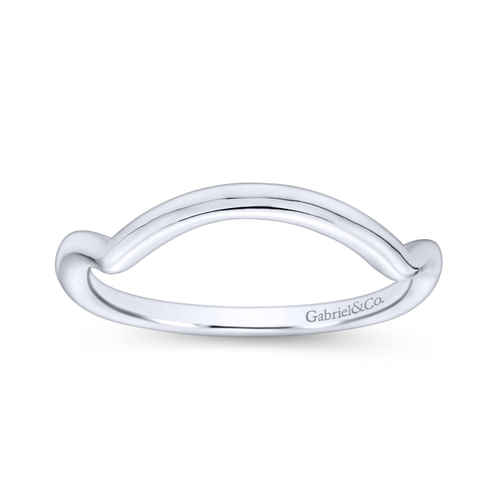 18K White Gold Matching Wedding Band