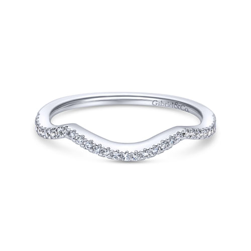 18K White Gold Matching Wedding Band