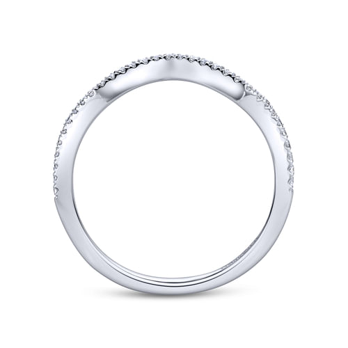 18K White Gold Matching Wedding Band
