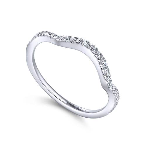 18K White Gold Matching Wedding Band