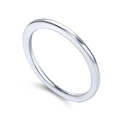 18K White Gold Matching Wedding Band