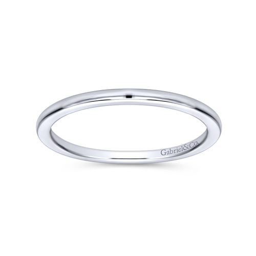 18K White Gold Matching Wedding Band