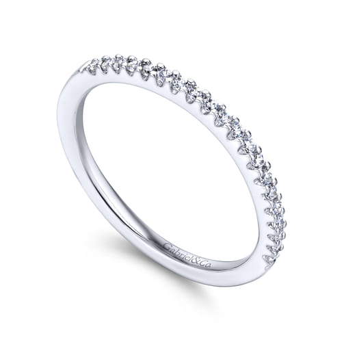 18K White Gold Matching Wedding Band