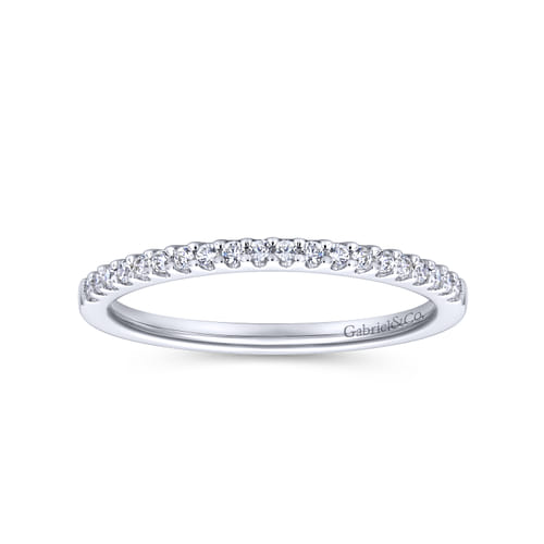 18K White Gold Matching Wedding Band