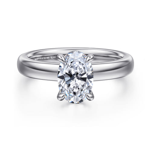 18K White Gold Oval Diamond Engagement Ring 18K White Gold Oval Diamond Engagement Ring