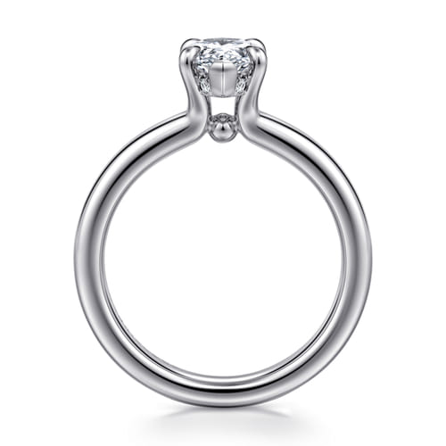 18K White Gold Pear Shape Diamond Engagement Ring 18K White Gold Pear Shape Diamond Engagement Ring