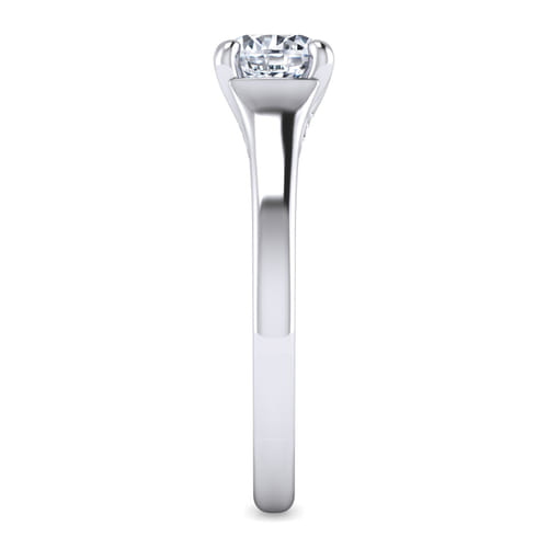 18K White Gold Round Diamond Engagement Ring 18K White Gold Round Diamond Engagement Ring