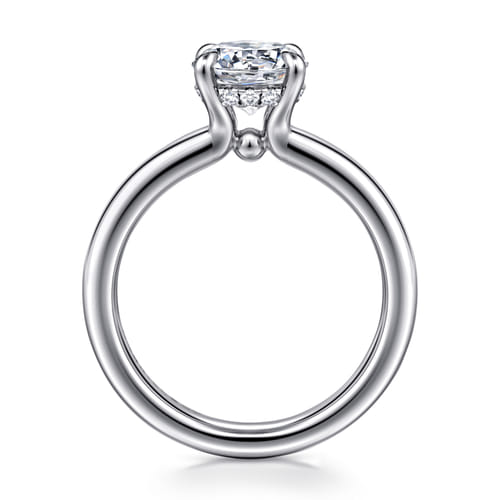 18K White Gold Round Diamond Engagement Ring 18K White Gold Round Diamond Engagement Ring