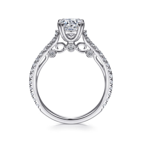 18K White Gold Round Diamond Engagement Ring 18K White Gold Round Diamond Engagement Ring