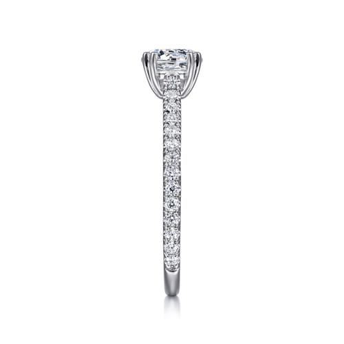 18K White Gold Round Diamond Engagement Ring 18K White Gold Round Diamond Engagement Ring