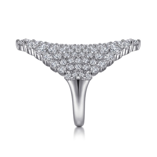 18K White Gold Statement Diamond  Ring