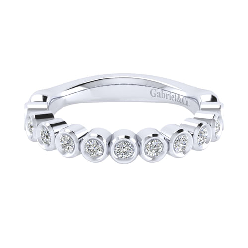18K White Matching Wedding Band