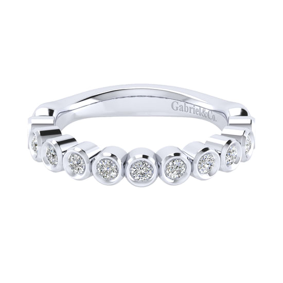 Gabriel - 18K White Matching Wedding Band