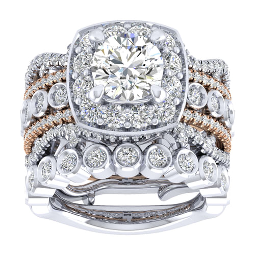 18K White Matching Wedding Band