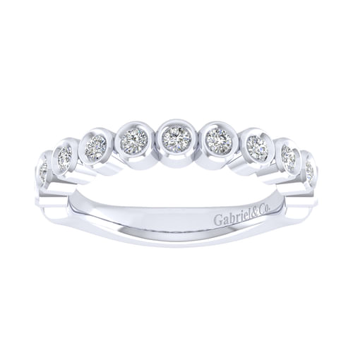 18K White Matching Wedding Band
