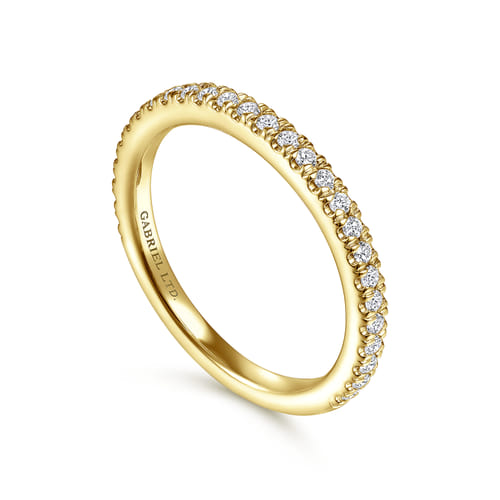 18K Yellow Gold Diamond Matching Wedding Band 18K Yellow Gold Diamond Matching Wedding Band