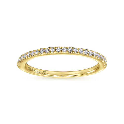 18K Yellow Gold Diamond Wedding Band