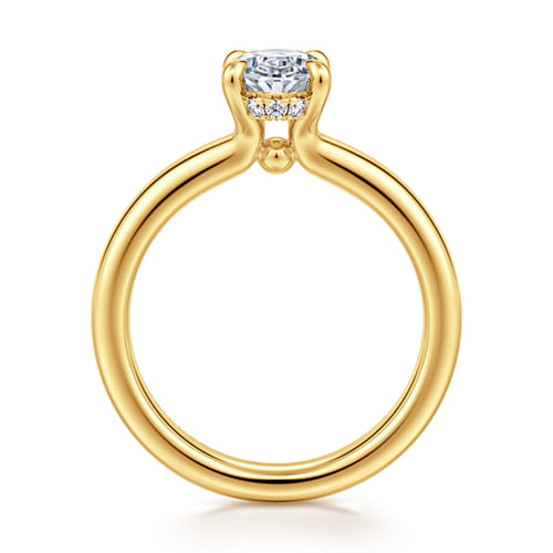18K Yellow Gold Oval Diamond Engagement Ring 18K Yellow Gold Oval Diamond Engagement Ring