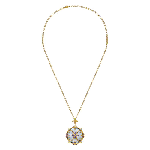 19 inch 18K Yellow Gold Fashion Necklace