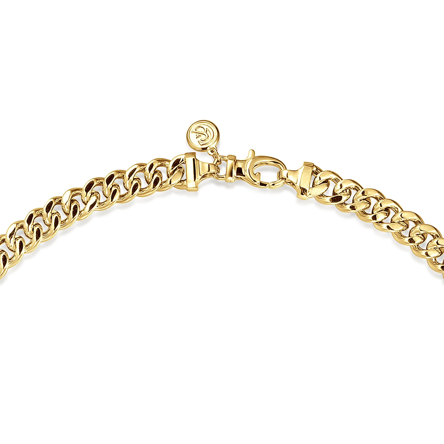 20 Inch 7mm 14K Yellow Gold Solid Men's Diamond Cut Chain Link Necklace