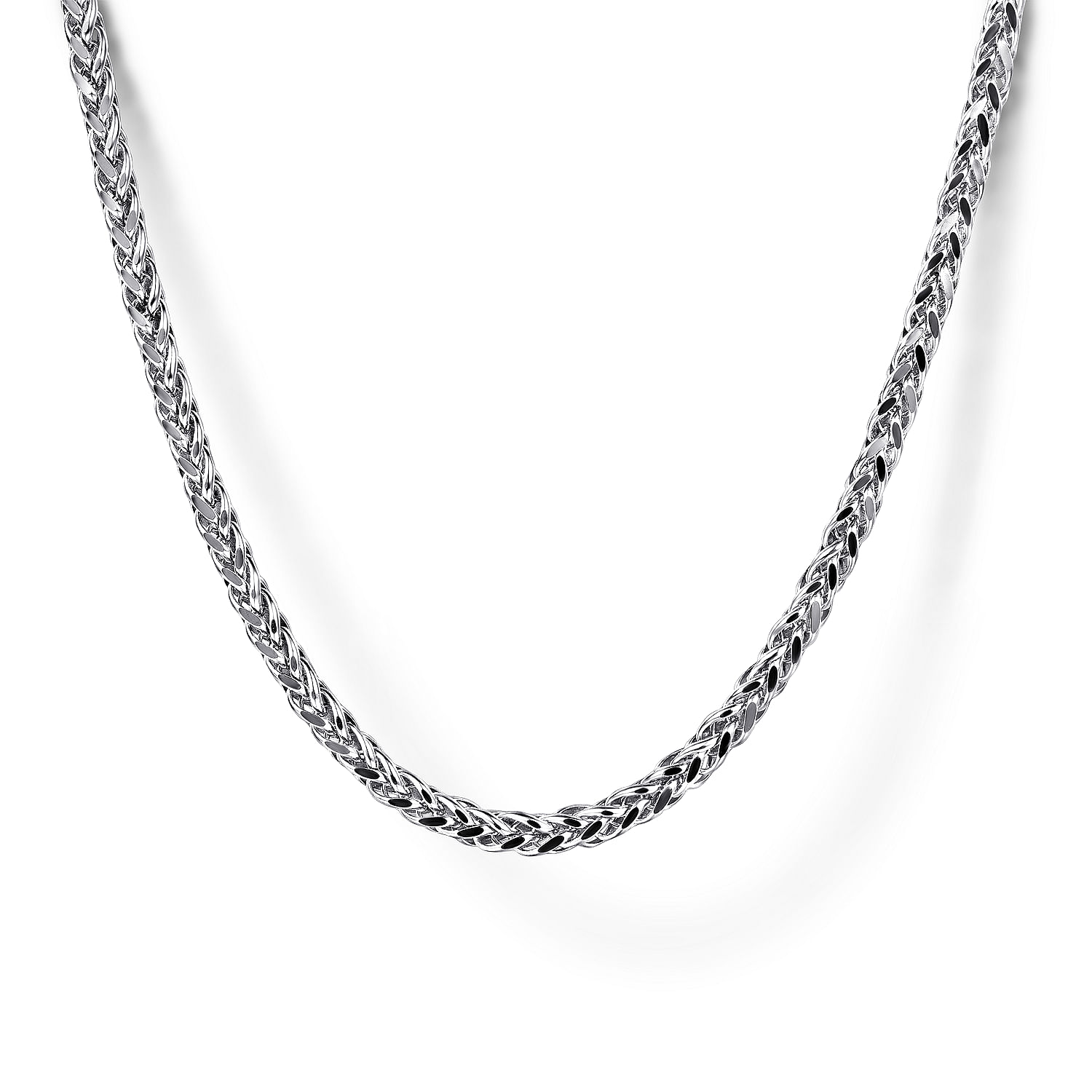 20 Inch 925 Sterling Silver Men's Wheat Chain Necklace 
