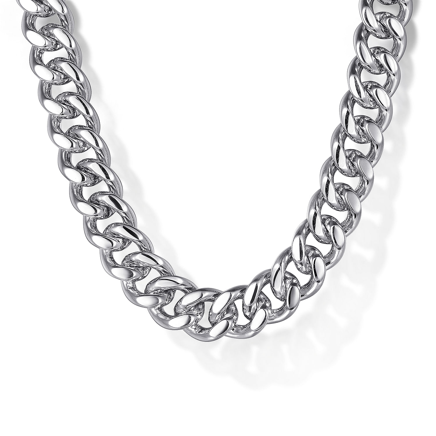 20 Inch 925 Sterling Silver Solid Cuban Link Chain Necklace