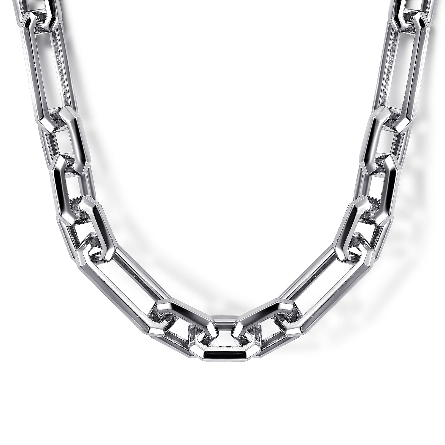 22 Inch 925 Sterling Silver Solid Figaro Chain Necklace