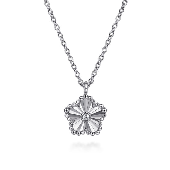Gabriel - 925 Serling Silver Diamond Pendant Necklace-Bujukan Gabriel - 925 Serling Silver Diamond Pendant Necklace-Bujukan