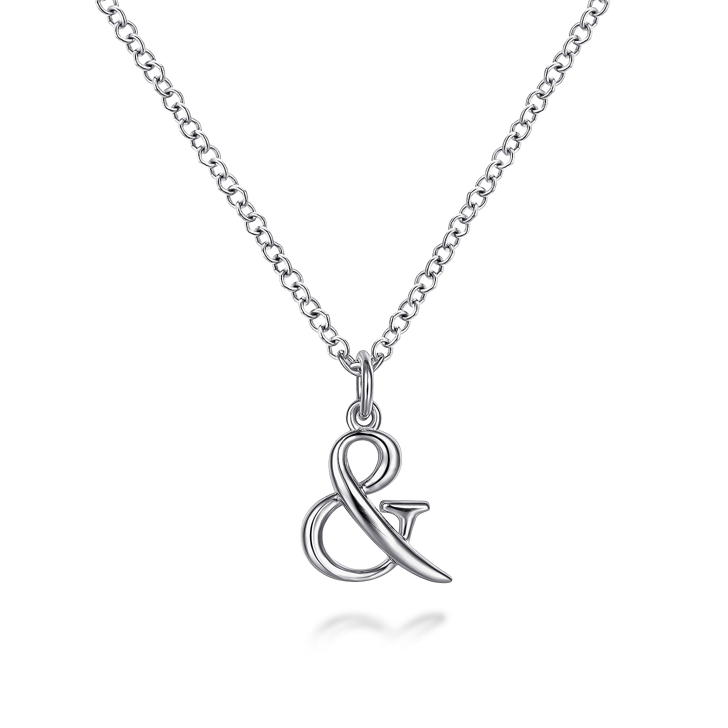 925 Sterling Silver Ampersand Necklace