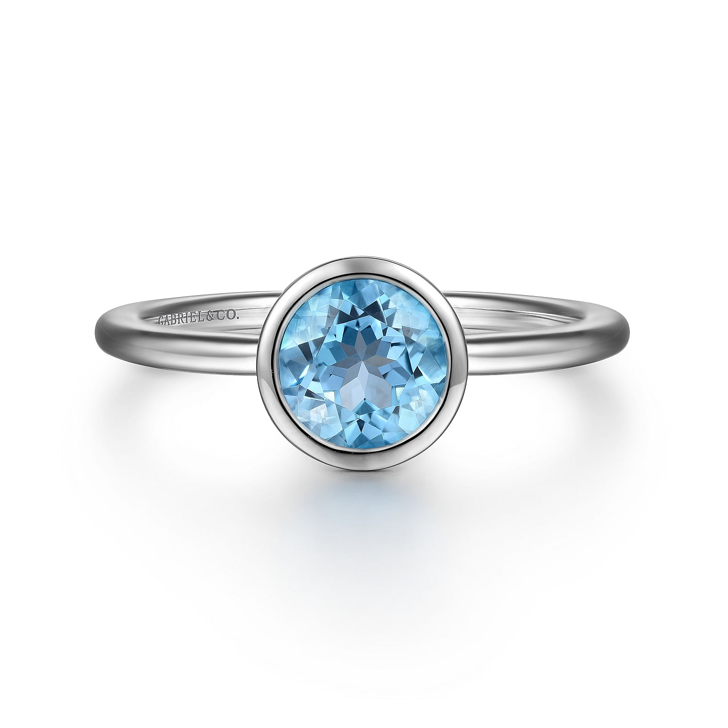 Gabriel - 925 Sterling Silver Blue Topaz Ring