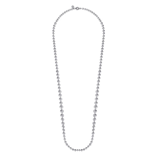 925 Sterling Silver Bujukan Beads Chain Necklace angle 2