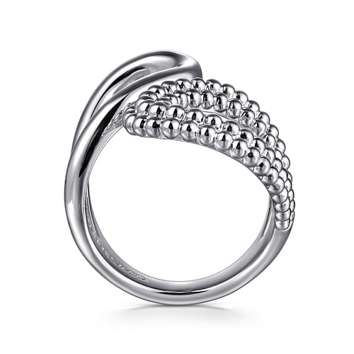 925 Sterling Silver Bujukan Bypass Ring