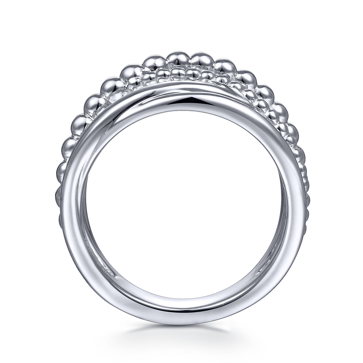 925 Sterling Silver Bujukan Criss Cross Ring