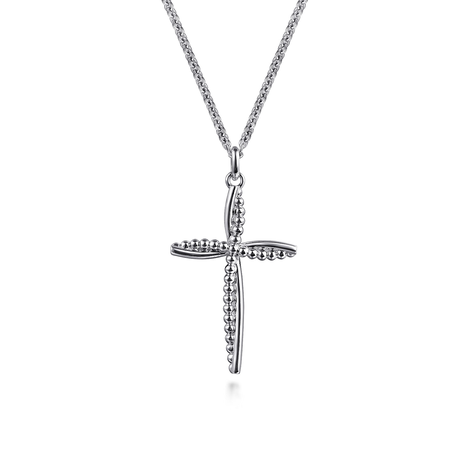 925 Sterling Silver Bujukan Cross Pendant Necklace