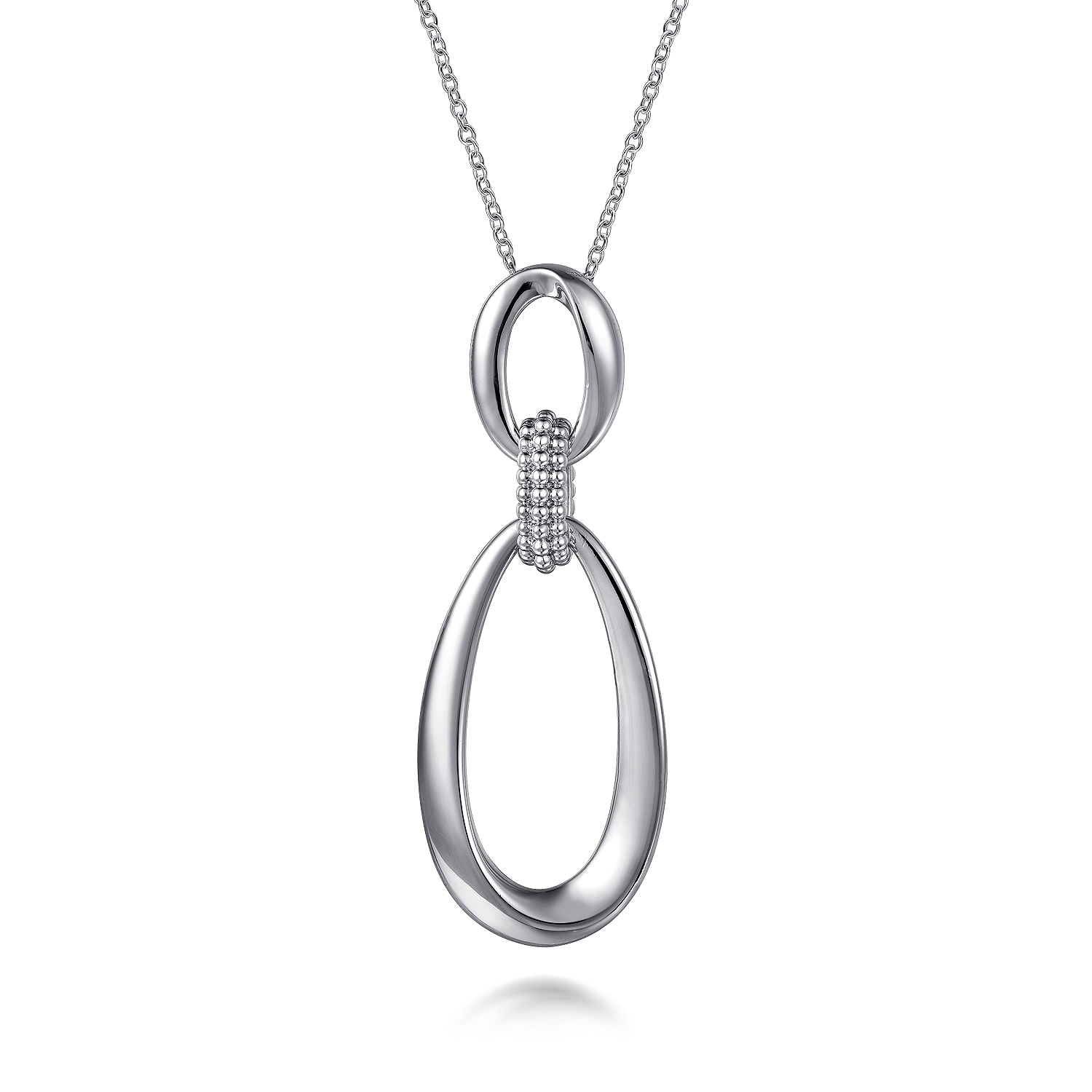 Gabriel - 925 Sterling Silver Bujukan Drop Pendant Necklace