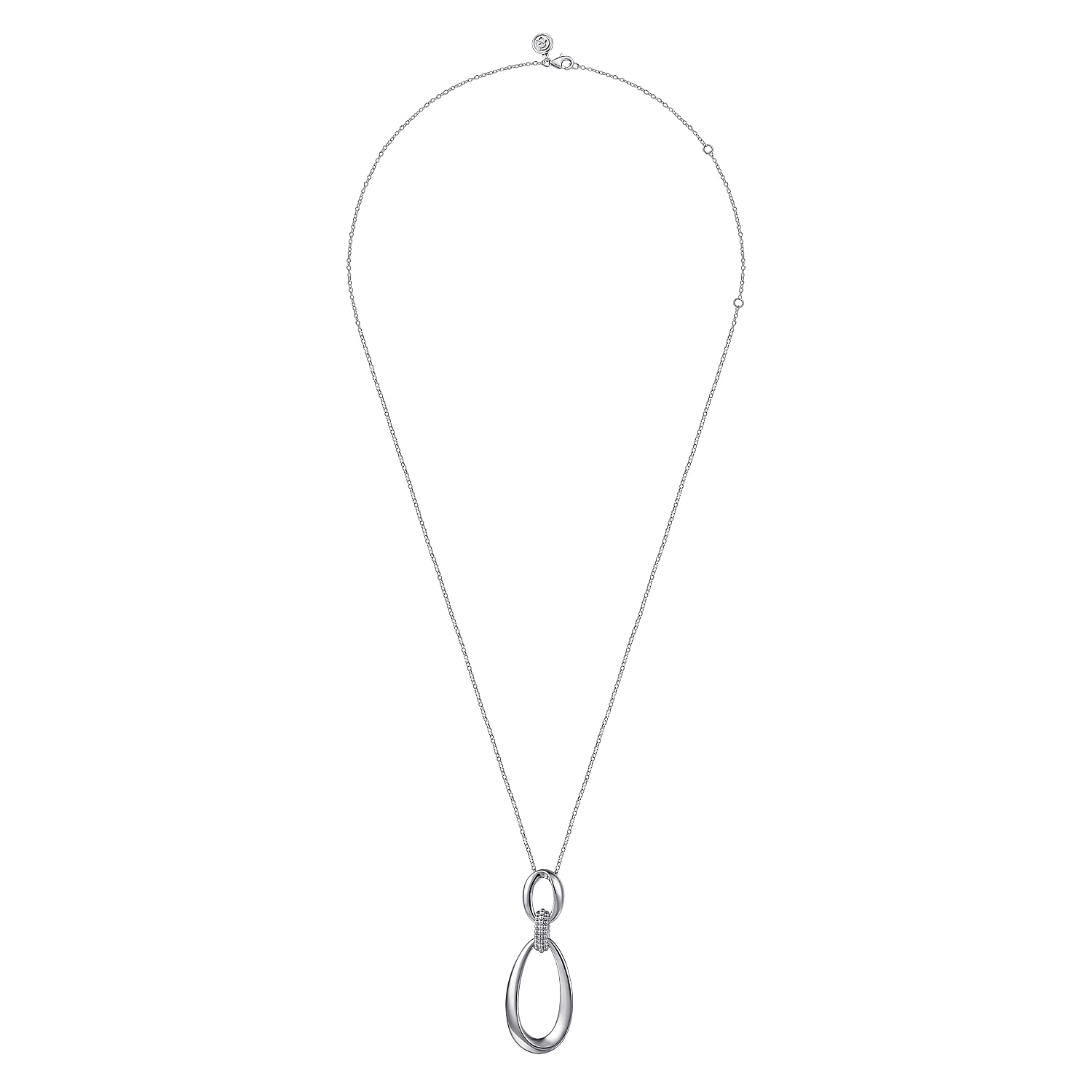 925 Sterling Silver Bujukan Drop Pendant Necklace