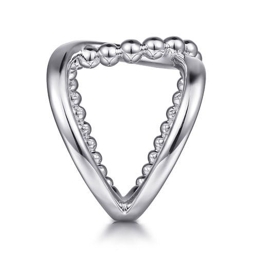 925 Sterling Silver Bujukan Interlocking Wide Band Ring