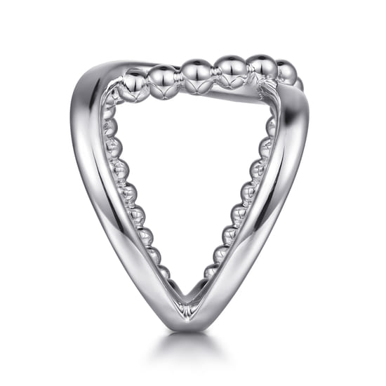 925 Sterling Silver Bujukan Interlocking Wide Band Ring angle 4