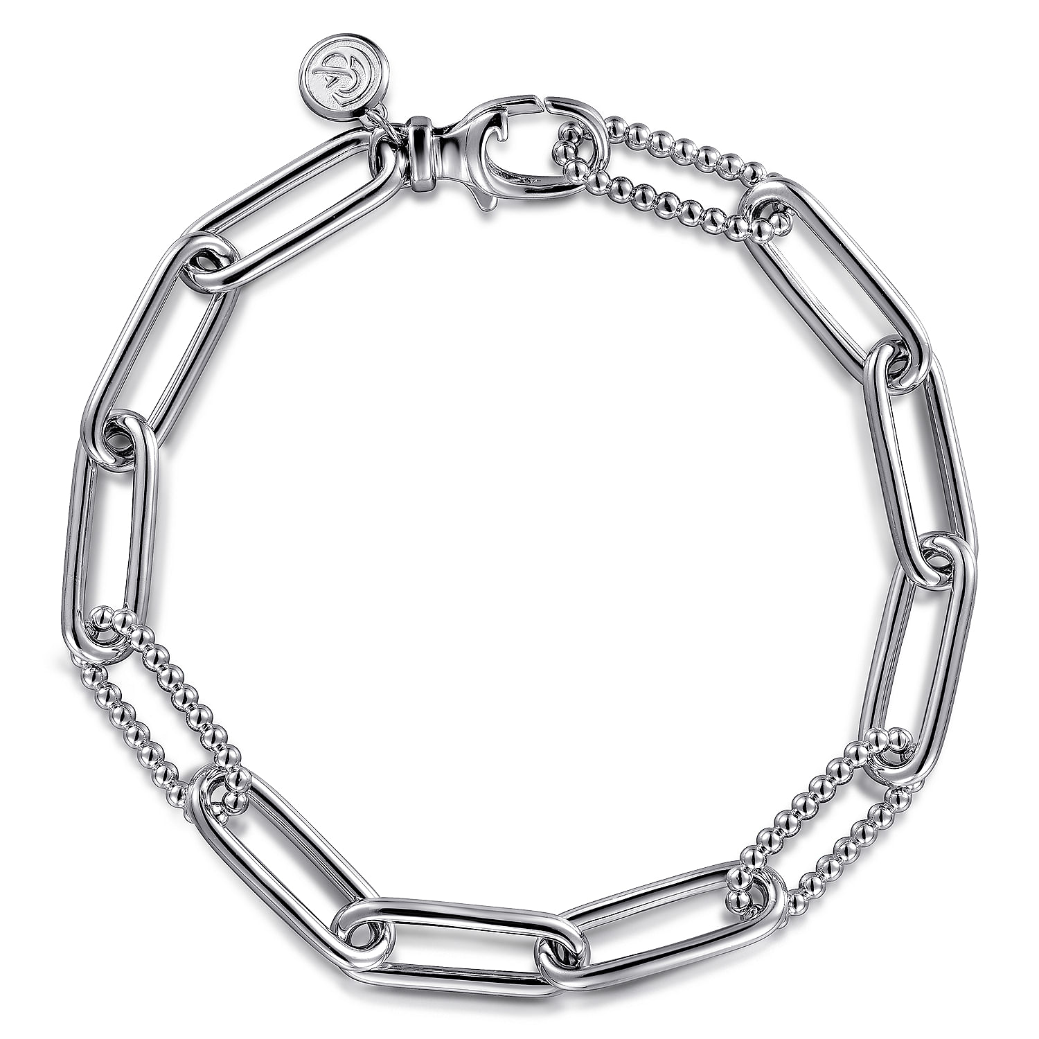 925 Sterling Silver Bujukan Link Chain Bracelet
