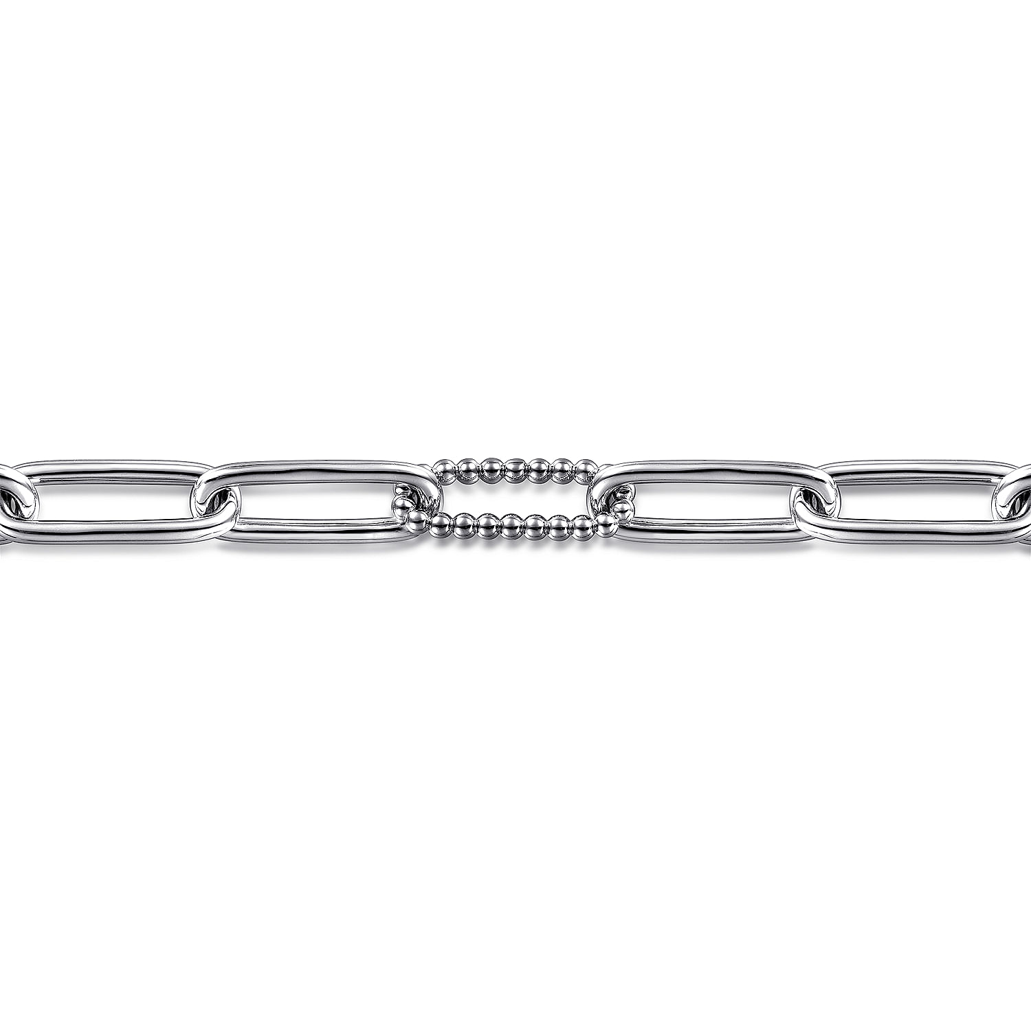 925 Sterling Silver Bujukan Link Chain Bracelet