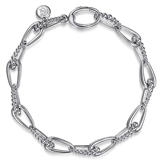 Gabriel - 925 Sterling Silver Bujukan Link Chain Bracelet