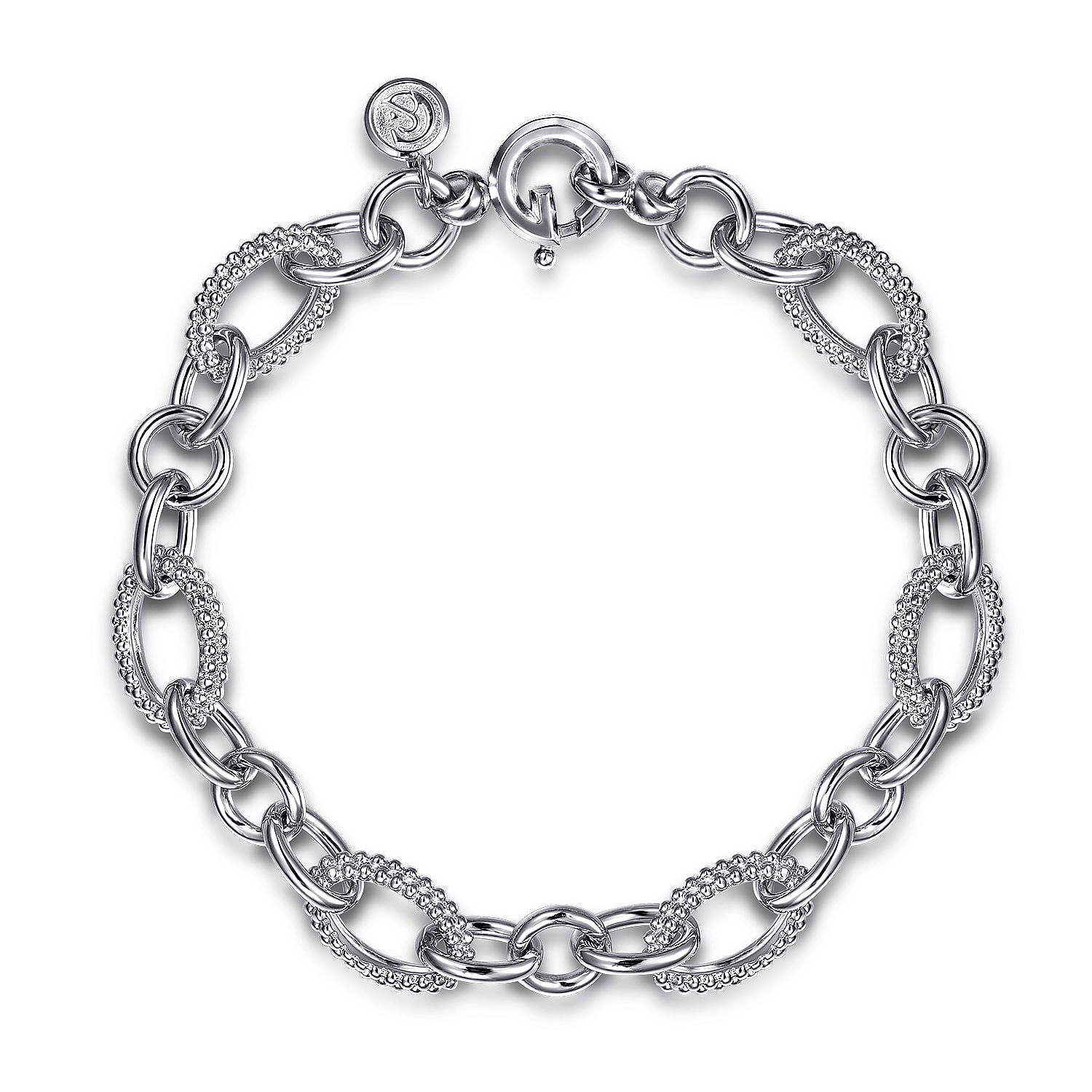 Gabriel - 925 Sterling Silver Bujukan Link Chain Bracelet