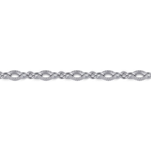 925 Sterling Silver Bujukan Link Chain Bracelet