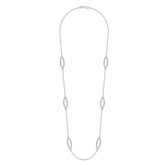 925 Sterling Silver Bujukan Station Necklace angle 2