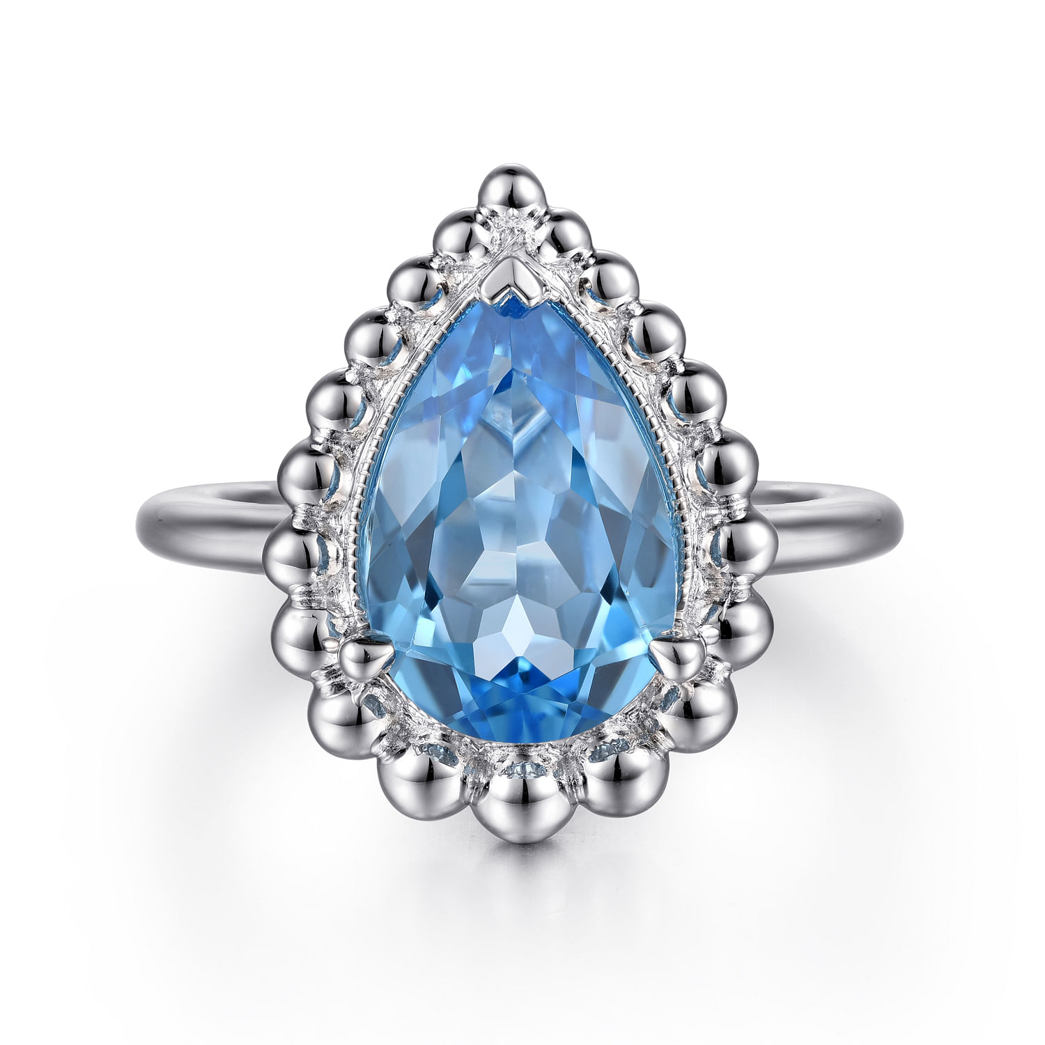 Gabriel - 925 Sterling Silver Bujukan Swiss Blue Topaz Ring