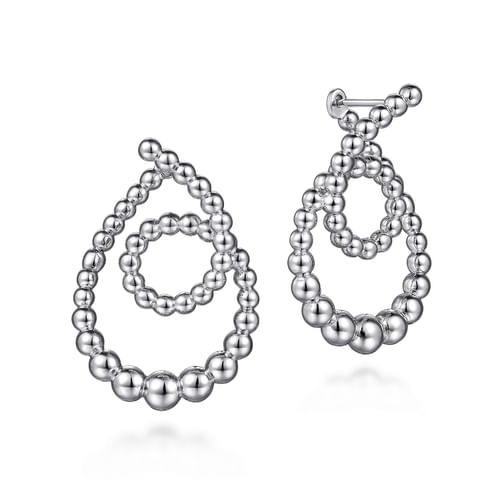 925 Sterling Silver Bujukan Twisted Hoop